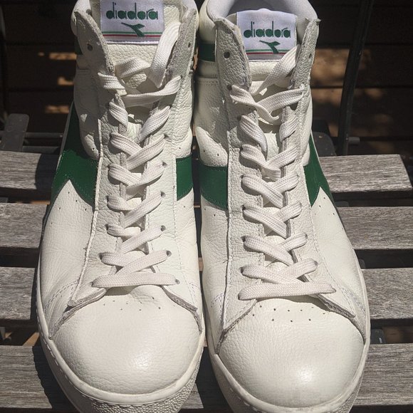 Diadora GAME L HIGH WAXED white/fogliage (green) - Picture 3 of 5